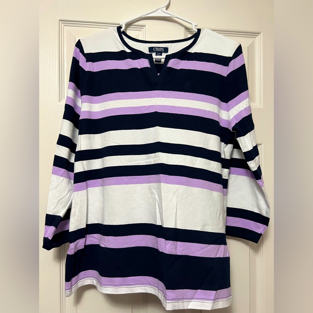 Striped champs shirt large